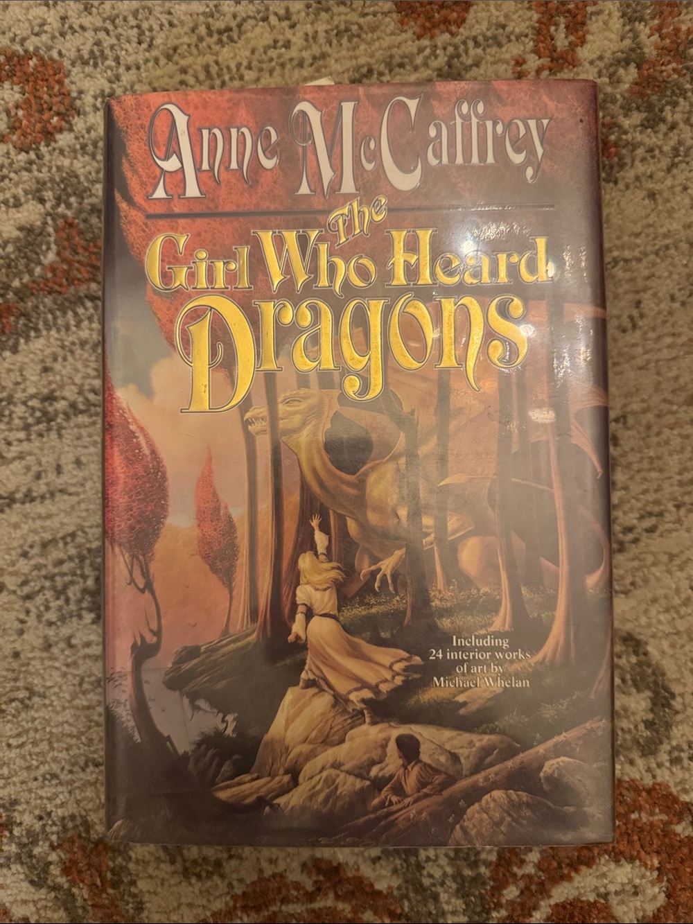 Anne McCaffrey The Girl Who Heard Dragons Hardcover - Red & Gold Cover